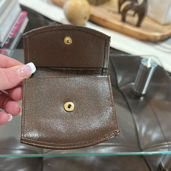 Authentic Vintage Burberry Coin Case Nova Check Shadow Horse Purse, VGUC - Picture 12 of 16